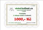 - Elektronický dárkový poukaz  na nákup zboží v hodnotě 1000 Kč od  www.kotlant.cz