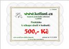  - Elektronický dárkový poukaz  na nákup zboží v hodnotì 500 Kè od  www.kotlant.cz